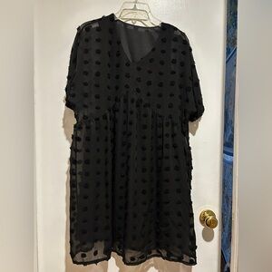 Polka dot babydoll dress